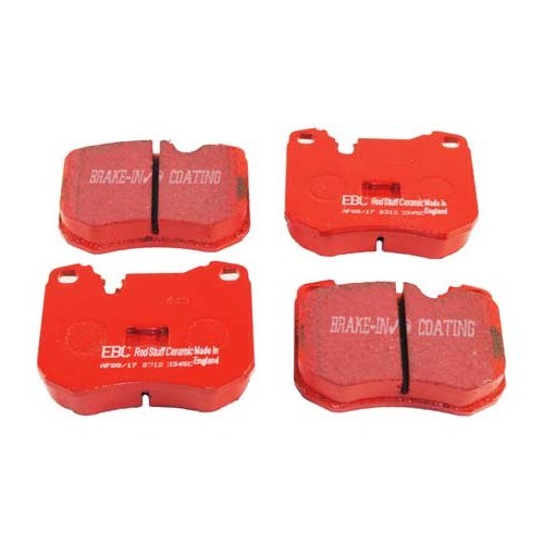  Red EBC front brake pads for Porsche 928 (1978-1980) - RS13483 