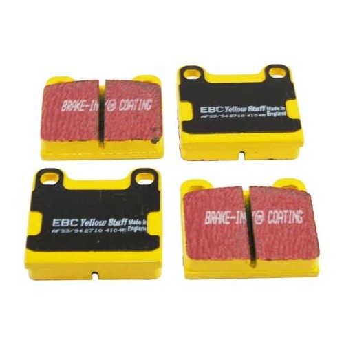  Set of yellow EBC rear brake pads for Porsche 911 - RS13490 