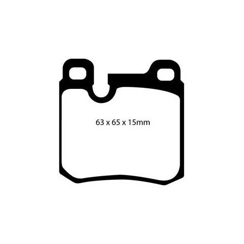 EBC Bremsbeläge hinten gelb für Porsche 964 Carrera 2 (1989-1991) - RS13493