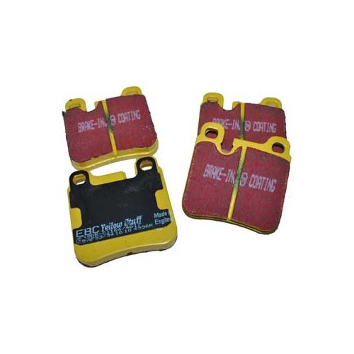     
                
                
    Yellow EBC rear brake pads for Porsche 964 Carrera 2 (1989-1991) - RS13493
