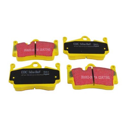  Yellow EBC front brake pads for Porsche 997-2 GT3 and Turbo - RS13498 
