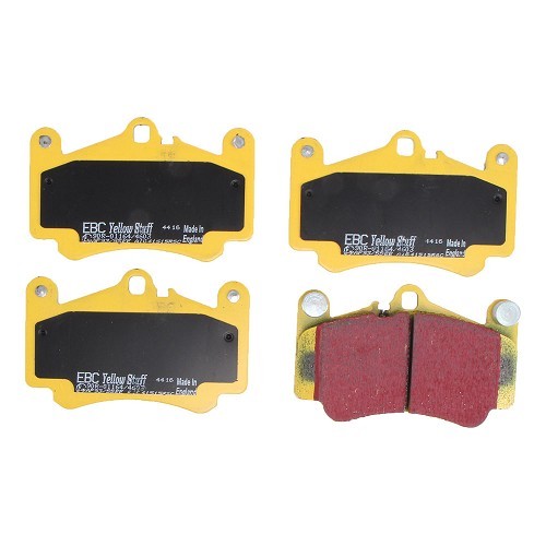  Yellow EBC front brake pads for Porsche 997-1/2 C2S, C4S and GTS - RS13503-2 