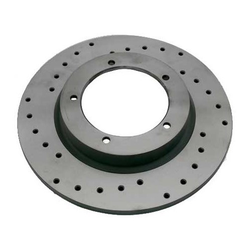  Front solid perforated Sport brake disc for Porsche 356 C and Carrera 2.0, left-hand side - RS14562 