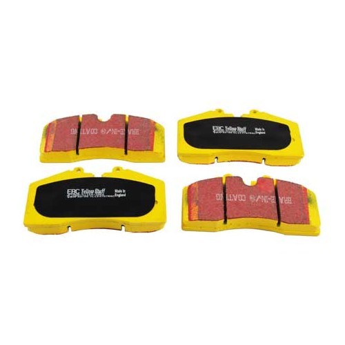  Yellow EBC front brake pads for Porsche 944 Turbo and S2 (1988-1991) - RS14874 