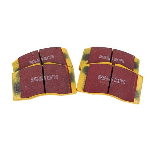  Yellow EBC front brake pads for Porsche 928 GTS (1992-1995) - RS14875 