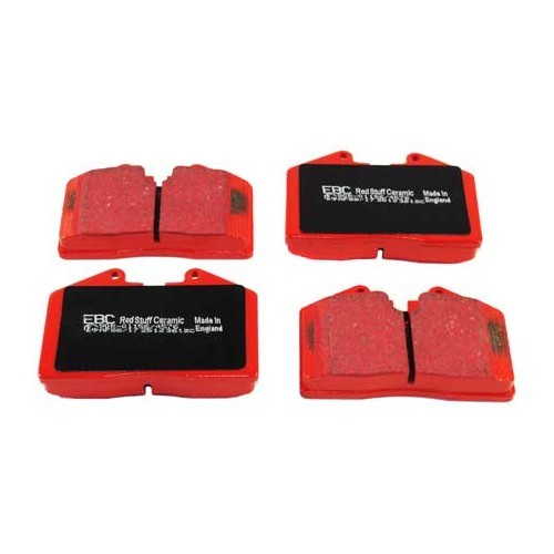  Red EBC front brake pads for Porsche 944 Turbo and S2 (1986-1991) - RS14881 