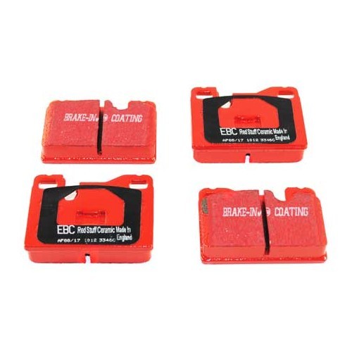  Red EBC rear brake pads for Porsche 944 (1982-1989) - RS14884 
