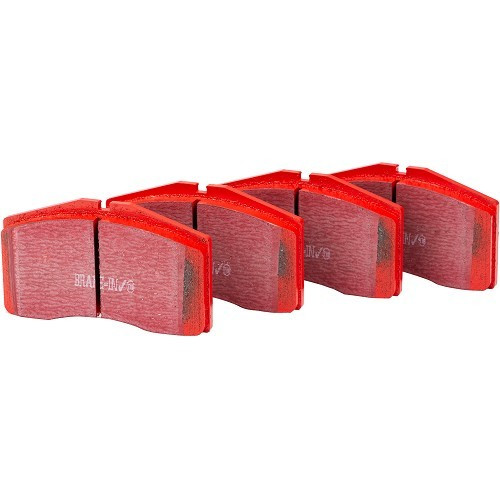  Red EBC front brake pads for Porsche 928 GTS (1992-1995) - RS14893 