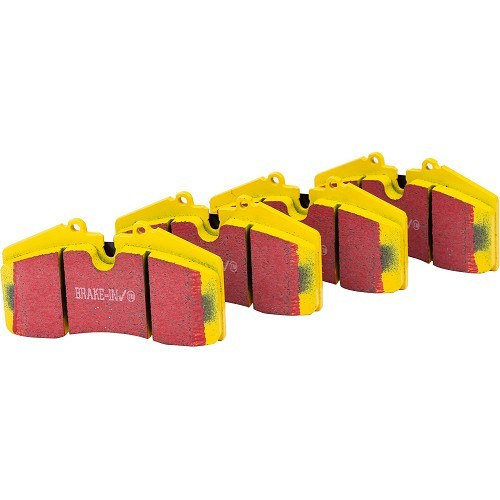  Yellow EBC front brake pads for Porsche 968 M030 (1992-1995) - RS14894 