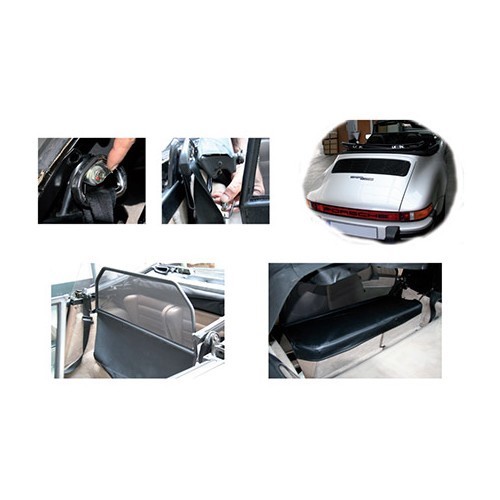  Wind deflector, mesh windstop for Porsche 911 from 1974 to 1989 and 964 with electric roof - RS16520-4 