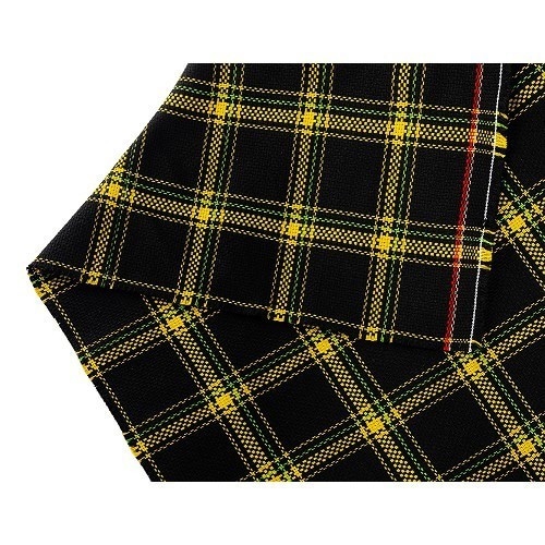  Yellow Scottish pattern seat fabric for Porsche 924 - RS25725-1 