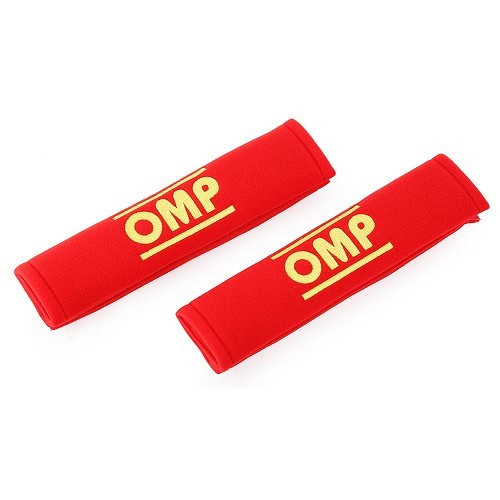  Pair of red OMP shoulder protectors, 50 mm - RS31031 