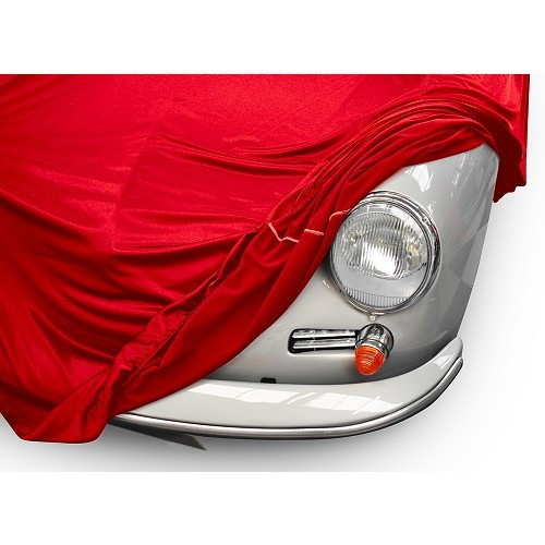  Telo per interni Coverlux parzialmente su misura per Porsche 356 - rosso - RS38002-1 