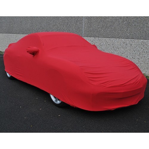  Red custom-made protective covers for a Porsche 996 (1998-2005) - RS38040 