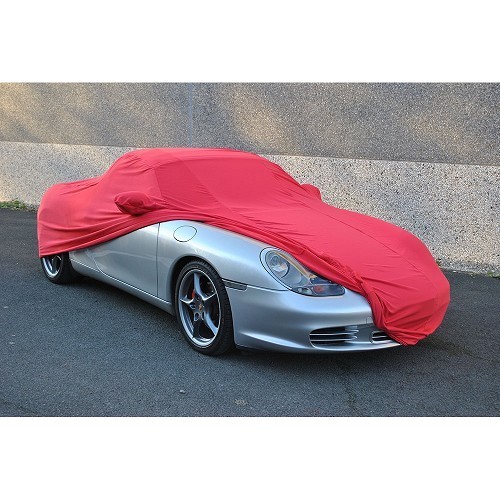  Coverlux tailor-made Jersey Cover for Porsche 986 Boxster (1997-2004) - Red - RS38043-2 