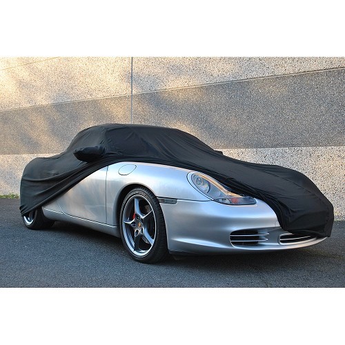  Coverlux tailor-made Jersey Cover for Porsche 986 Boxster (1997-2004) - Black - RS38044 