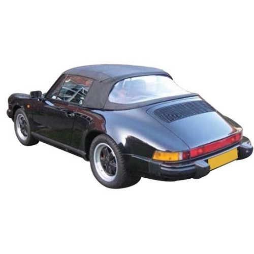  Complete black alpaca convertible top - Porsche 911 from 1983 to 1985 - RS50137-9 