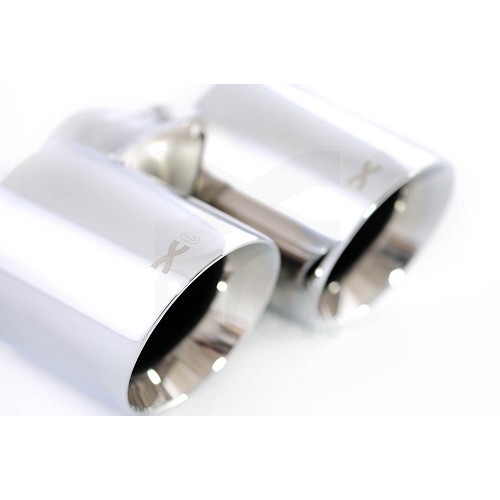 Verchromte EVOX-Auspuffendrohre für Porsche 997-1 3.8 - RS60120