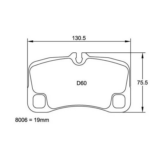  PAGID RS14 rear brake pads (black) for Porsche 997-2 C2 and C4 - RS62080-1 