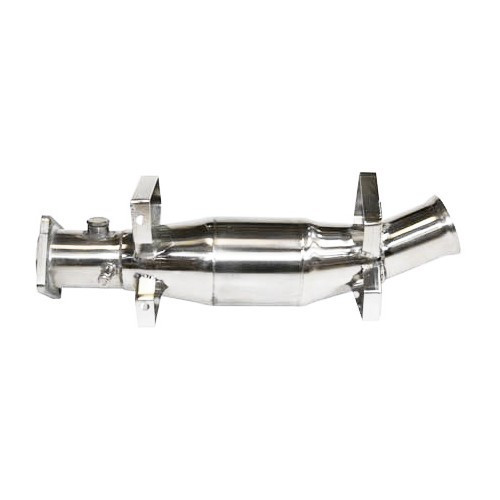 Stainless steel DANSK sport exhaust system for Porsche 911 type 964 Carrera (1989-1994) - single tailpipe - RS64043