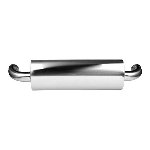 Stainless steel DANSK sport exhaust system for Porsche 911 type 964 Carrera (1989-1994) - single tailpipe - RS64043