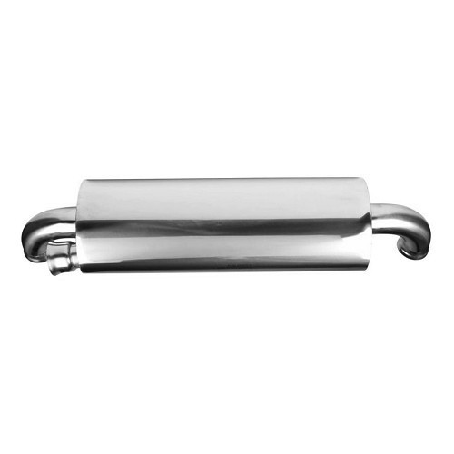  Stainless steel DANSK "sport" exhaust system for Porsche 911 type 964 Carrera (1989-1994) - twin tailpipes - RS64044-3 