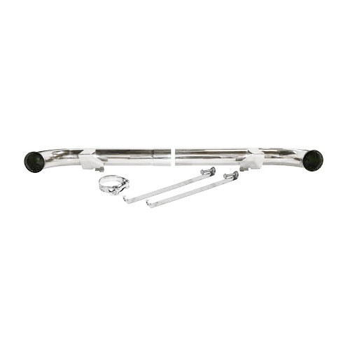  Ultrasport Tube Cup" stainless steel exhaust system after exchangers for Porsche 911 type 964 Carrera (1989-1994) - single outlet - RS64046-2 
