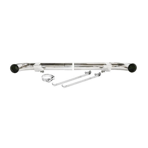 Sistema di scarico dopo gli scambiatori di calore in acciaio inox DANSK Ultrasport Tube Cup per Porsche 911 tipo 964 Carrera (1989-1994) - terminale singolo - RS64046