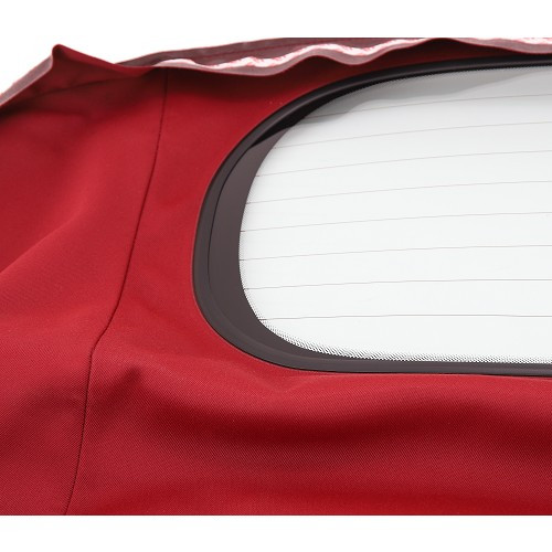 Mohair alpaca soft top with glass window for Porsche Boxster type 986 phase 2 - Bordeaux - RS86000