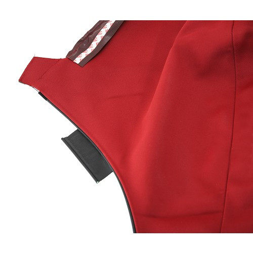 Mohair alpaca soft top with glass window for Porsche Boxster type 986 phase 2 - Bordeaux - RS86000