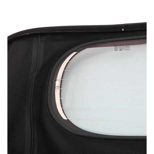 Mohair alpaca soft top with glass window for Porsche Boxster type 986 phase 2 - Bordeaux - RS86000