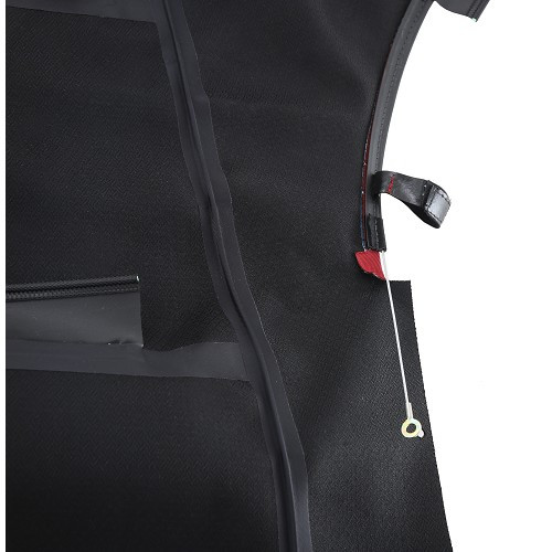 Mohair alpaca soft top with glass window for Porsche Boxster type 986 phase 2 - Bordeaux - RS86000