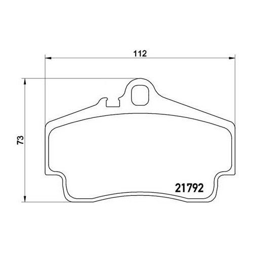  ATE achterremblokken voor Porsche 997-1 C2 en C4 - RS90016-1 