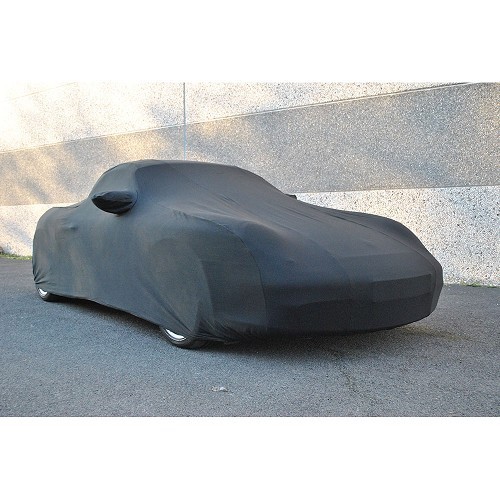  Funda Coverlux Jersey hecha a medida para Porsche Boxster 981 - Negro - RS90760 