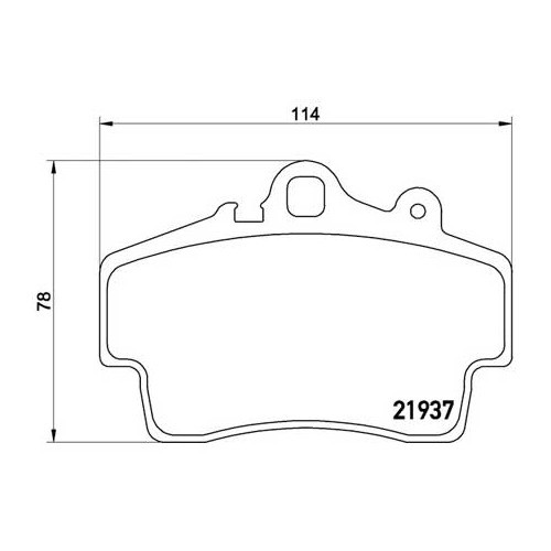  ATE remblokken voor Porsche 987 Boxster 2.7 - RS90817-2 