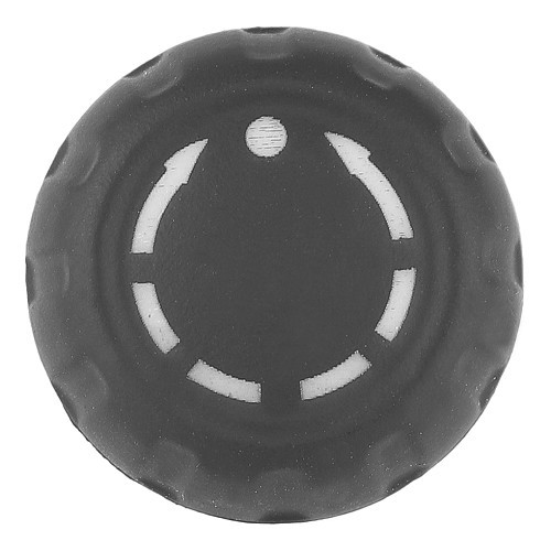  Right-hand radio control knob for Porsche 911 type 997 Carrera phase 1, Turbo and GT3 (2005-2008) - RS91055 