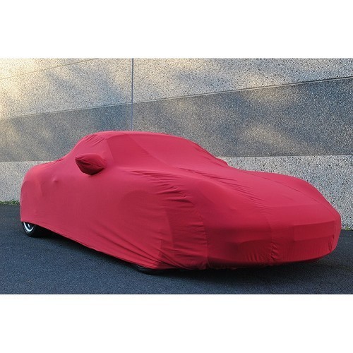  Coverlux a medida Jersey funda para Porsche 987 Boxster (2005-2012) - Rojo - RS91136 