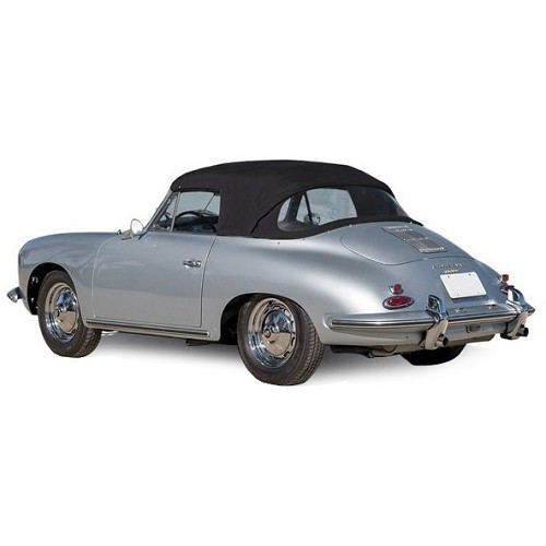  Twillfast soft top for Porsche 356 B T6 and C Cabriolet (1962-1965) - Black - RS91324 