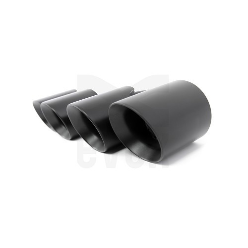 Schwarze EVOX-Auspuffendrohre für Porsche 997-2 3.8 - RS91601