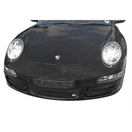  Zwarte voorbumper roosters ZUNSPORT voor Porsche 997 (2005-2008) - RS91749-1 