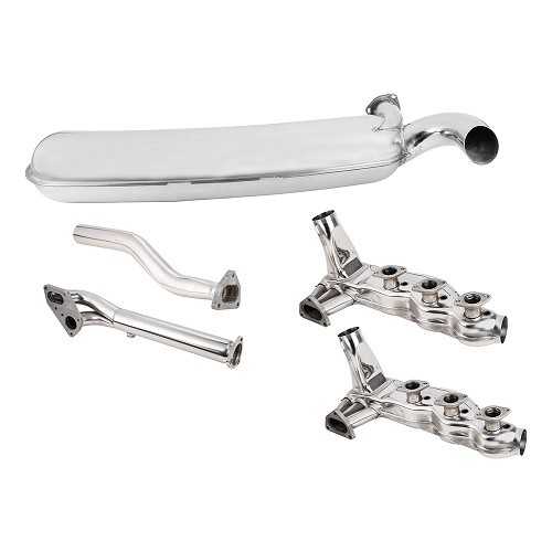 Impianto di scarico completo in acciaio inox DANSK per Porsche 911 (1975-1983) - uscita singola - RS91797