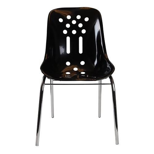 Sedia da conferenza Porsche 356 Speedster - Nero su struttura cromata - RS91920