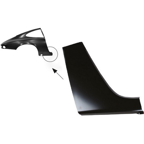     
                
                
    DANSK Rear fender corner for Porsche 911, 912 and 930 (1965-1989) - right side - RS92048
