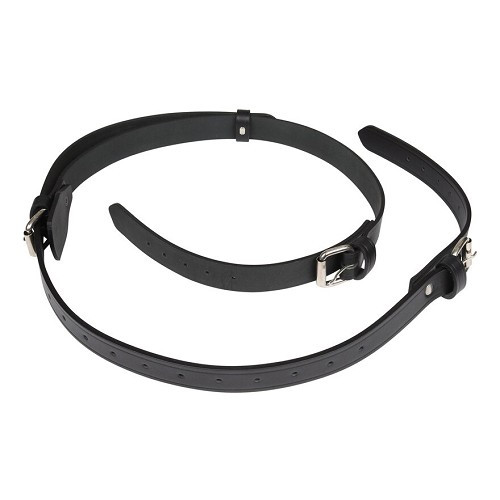     
                
                
    Black leather straps for Porsche 356 Pre-A, A, B and C luggage racks (1950-1965) - RS92089
