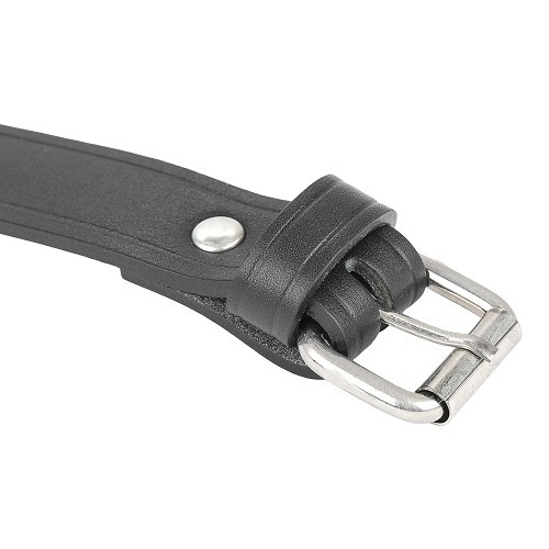 Cinghia per ruota di scorta in pelle nera per Porsche 356 Pre-A, A, B e C (1950-1965) - RS92099