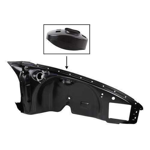 DANSK front shock absorber for Porsche 911 type F and 912 (1969-1973) - right side - RS92152