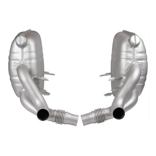  Stainless steel DANSK sports exhaust silencer for Porsche 911 type 997 Carrera phase 1 (2005-2008) - original style - RS92217 