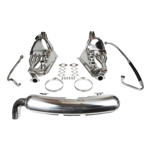     
                
                
    Sistema di scarico DANSK in acciaio inox con uscita singola per Porsche 911 tipo G 2.7 e 3.0 (1974-1983) - Trasformazione "Free-flow - RS92239
