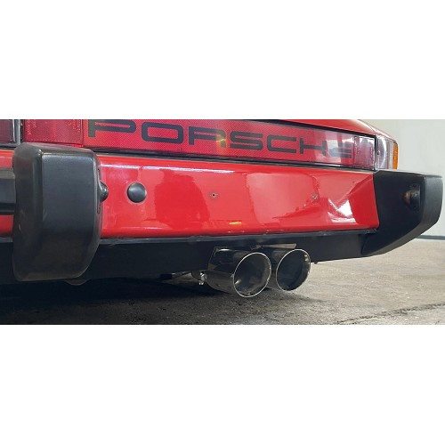  Silencieux d'échappement sport DANSK "GT3 Style" en acier peint pour Porsche 911 type G (1975-1989) - RS92272-3 