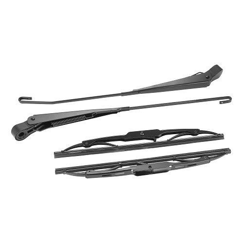     
                
                
    Pair of black stainless steel wiper arms and blades for Porsche 911 type 964 (1989-1994) - RS92291
